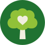 Tree Heart Icon Sustainability Image Ginger Fox Hub